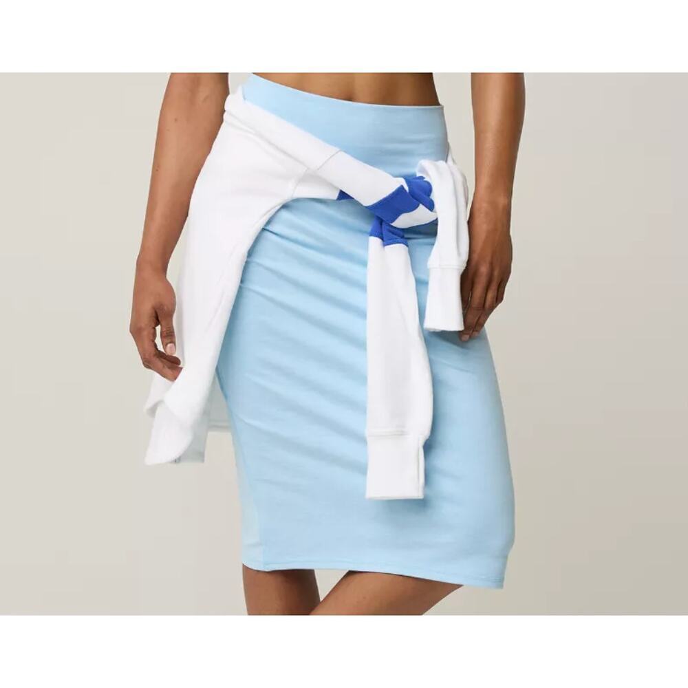Aerie Offline The Hugger Midi Skirt Divine Blue Size Large